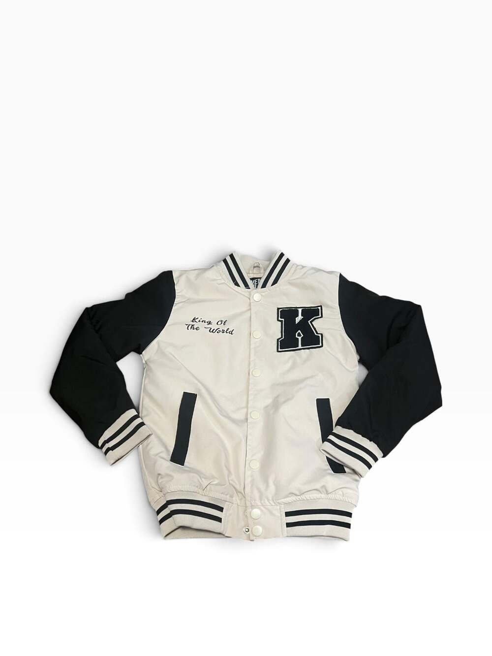 Seven Souls New York Black and White Varsity Jacket Size 6